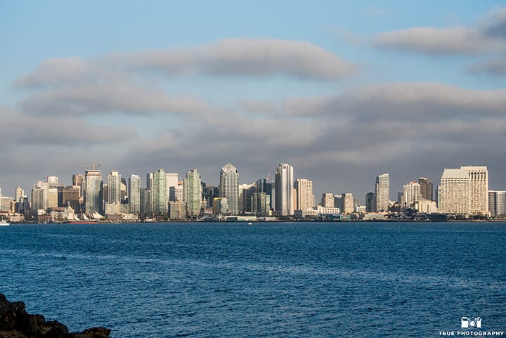 panoramic view of downtown san diego from our venue